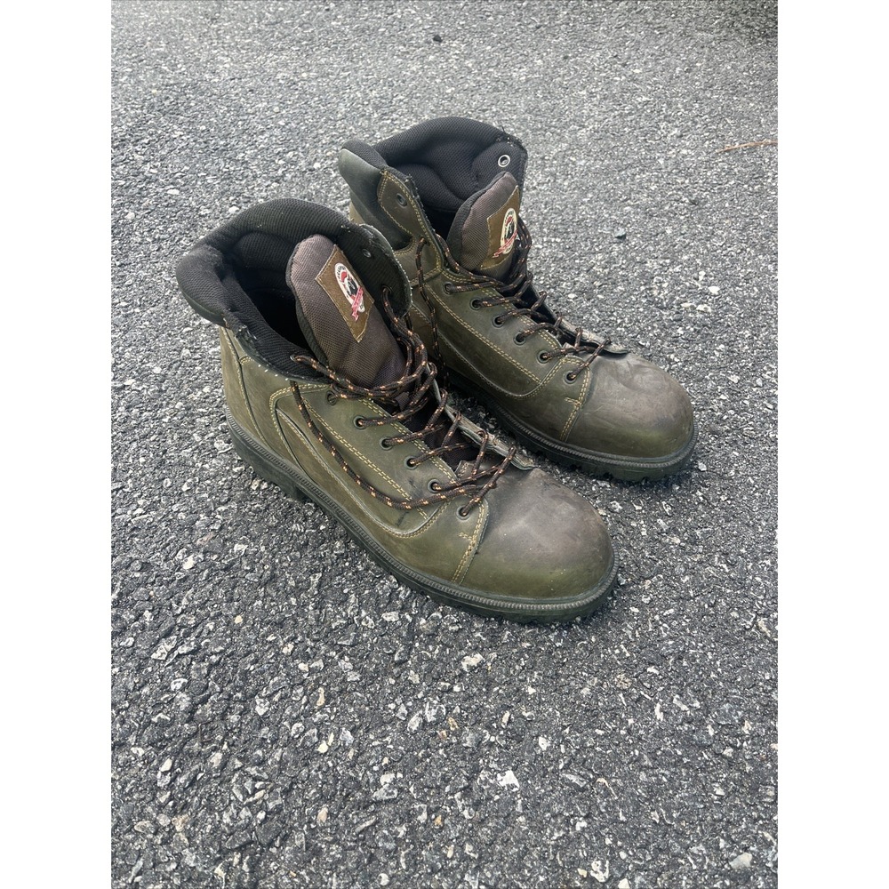 Brahma Rambler Men's Brown Steel Toe Work Boots Lace Up Size 14